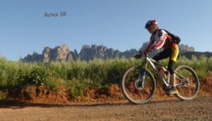 Montserrat with mountain bike